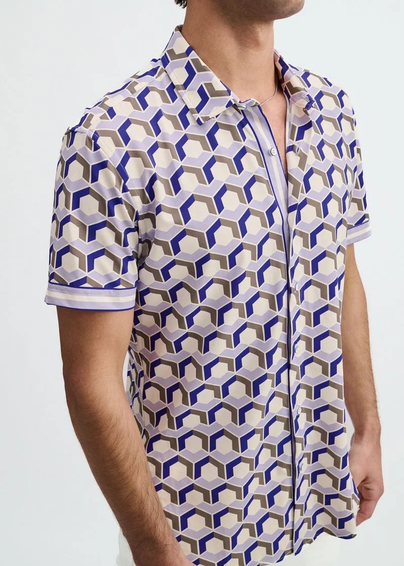 Performance Short Sleeved Shirt (Blueberry)