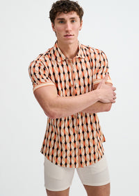 Performance Short Sleeved Shirt (Sand/Spice)