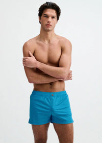 Seersucker Swim Shorts (Cobalt)