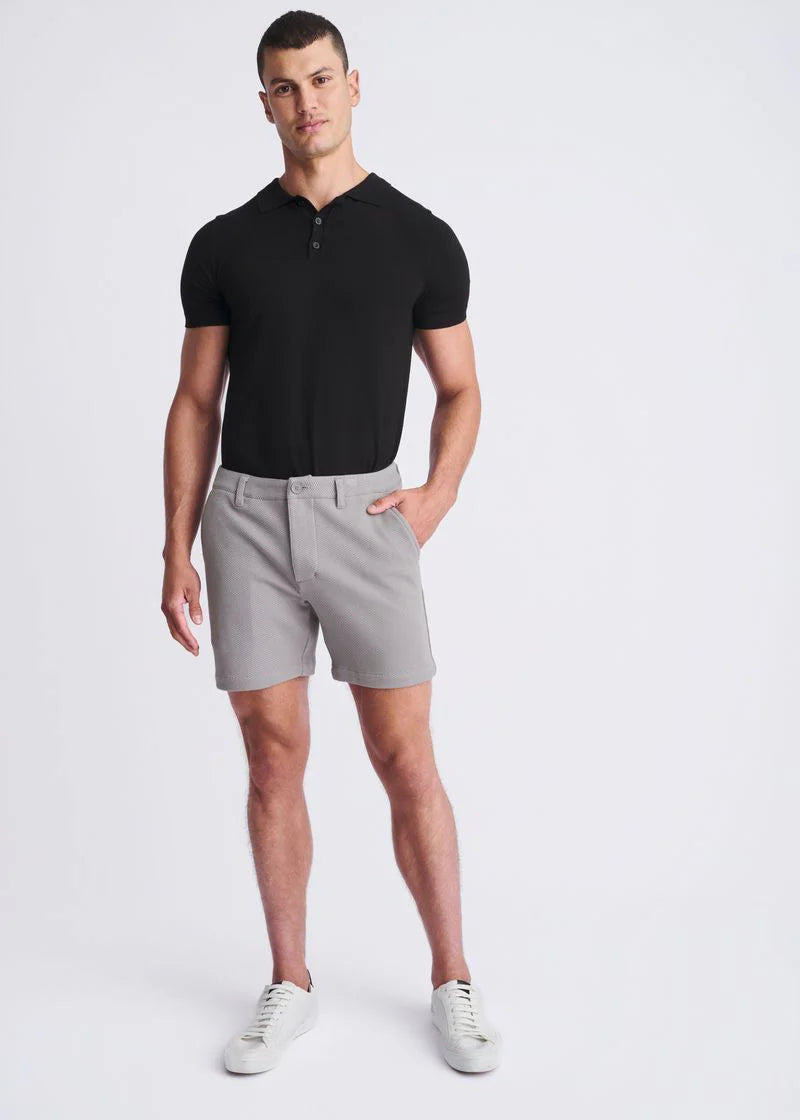 Textured Stretch Chino Short (Lunar)