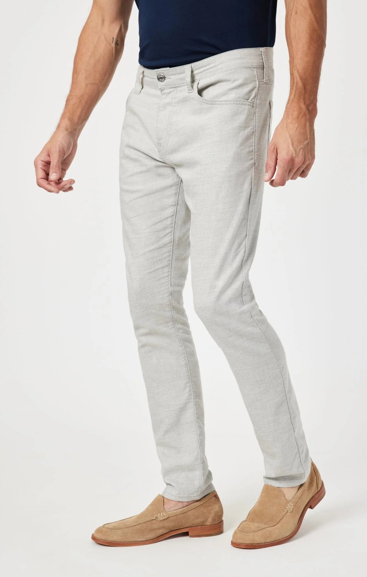 Jake Slim Leg (Light Grey Linen)