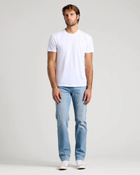Straight Low Stretch Jeans (Light Indigo)