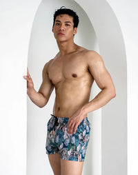 Bondi Printed Swim Trunk (S60) - Torch