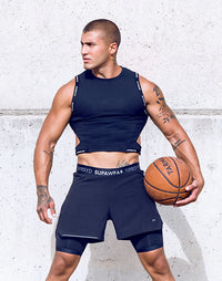 SPR Cropped Tank (Black)