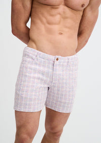 Limited Edition Tweed Jacquard Shorts (Perriwinkle)