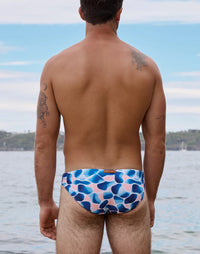 Abstract Swim Brief (V20) (Aqua)