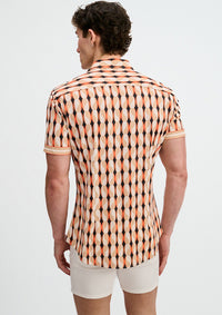 Performance Short Sleeved Shirt (Sand/Spice)