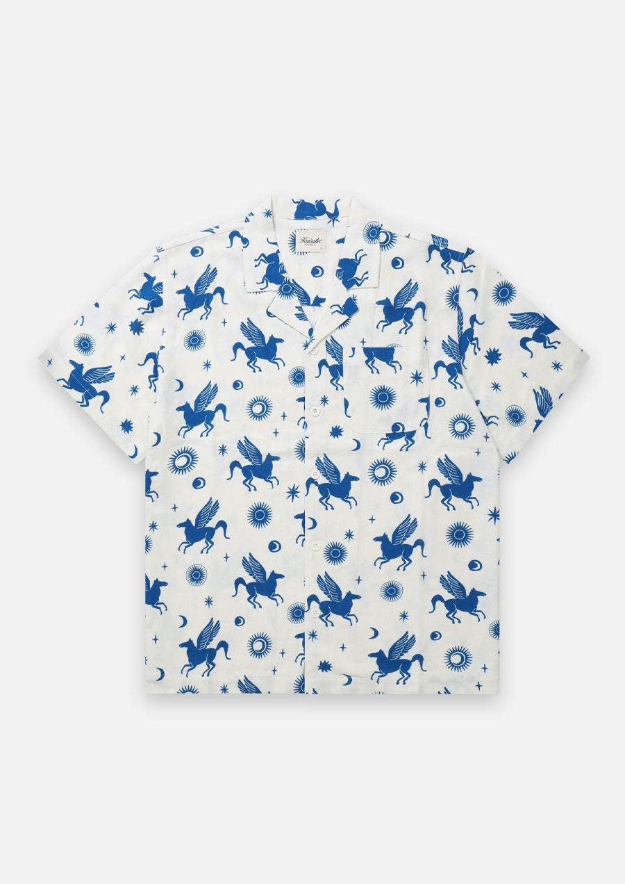 Linen Yacht Shirt (Pegasus Cream)