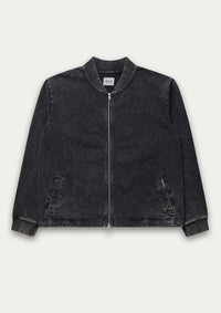 Jersey Bomber Sweatshirt (Fade Black)
