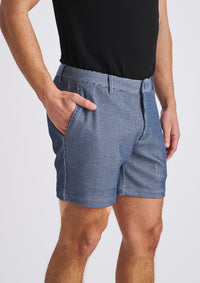 Textured Stretch Chino Short (Sky)