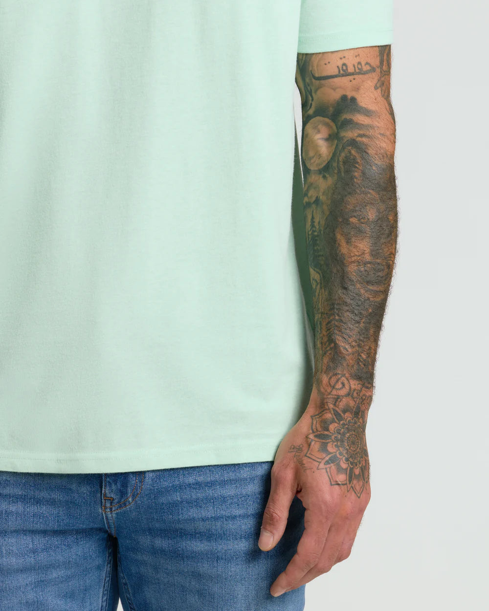 Short Sleeve Crew T-Shirt (Heather Mist)