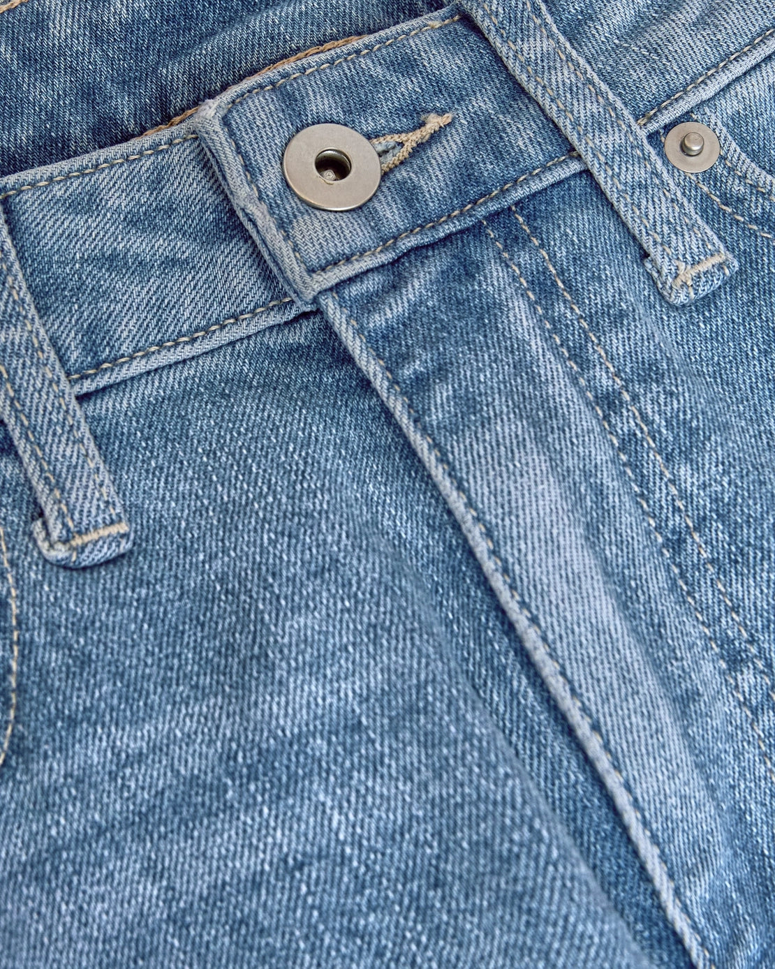 Straight Low Stretch Jeans (Light Indigo)