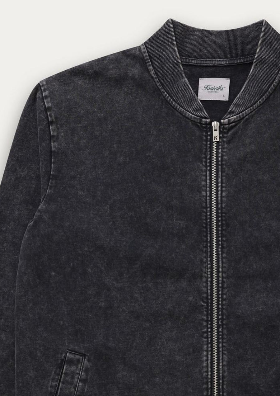 Jersey Bomber Sweatshirt (Fade Black)