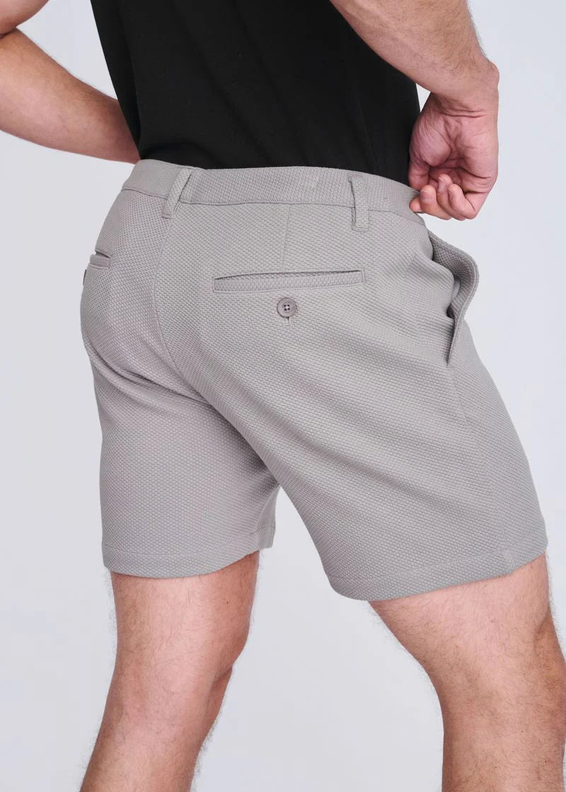 Textured Stretch Chino Short (Lunar)