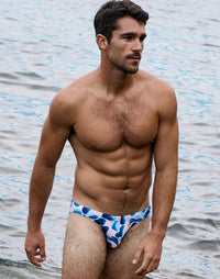 Abstract Swim Brief (V20) (Aqua)