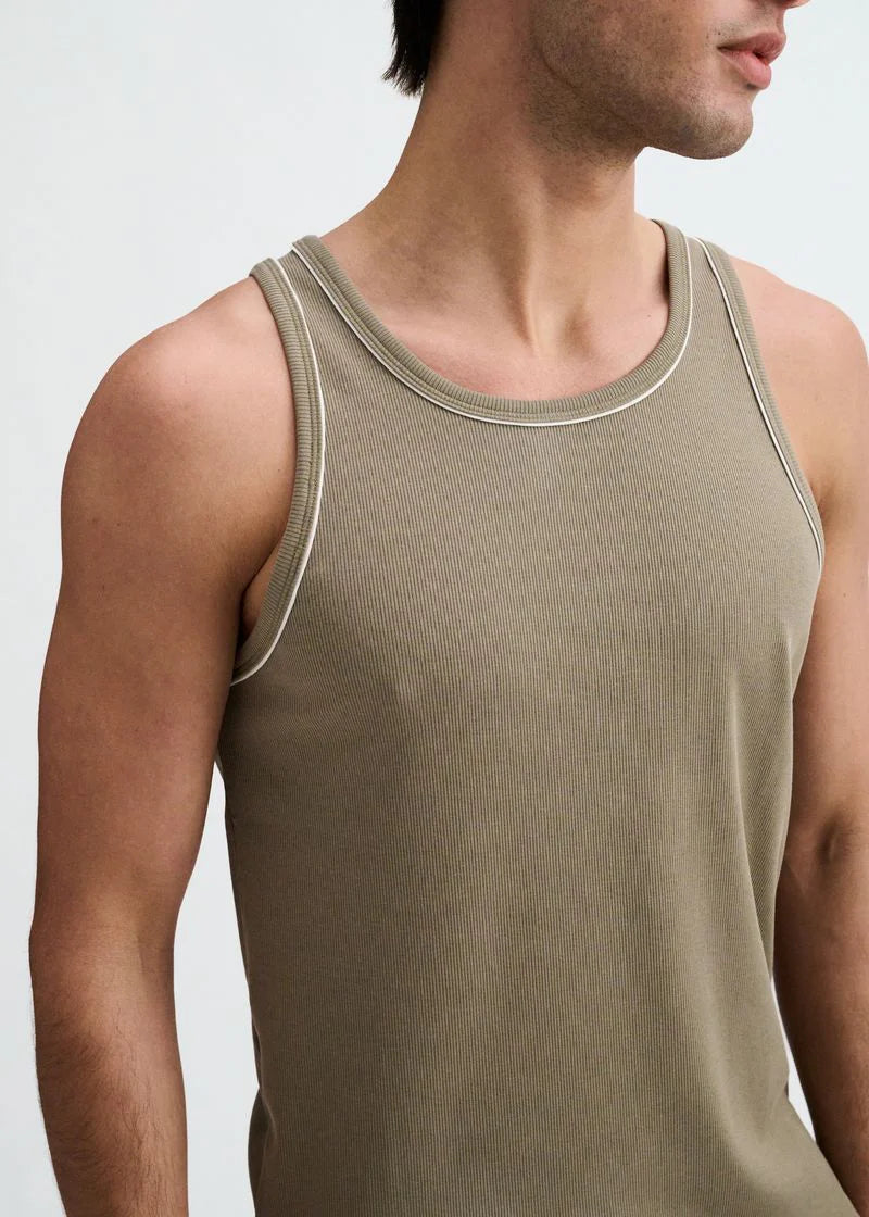 Cotton/Tencel Tank w/Fine Piping (Ranger)