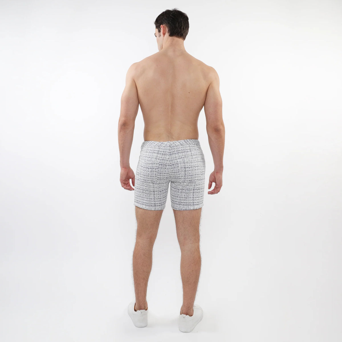 Limited Edition Tweed Jacquard Shorts (Blue)