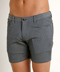 Stretch Knit Shorts (5" inseam) (Grey)
