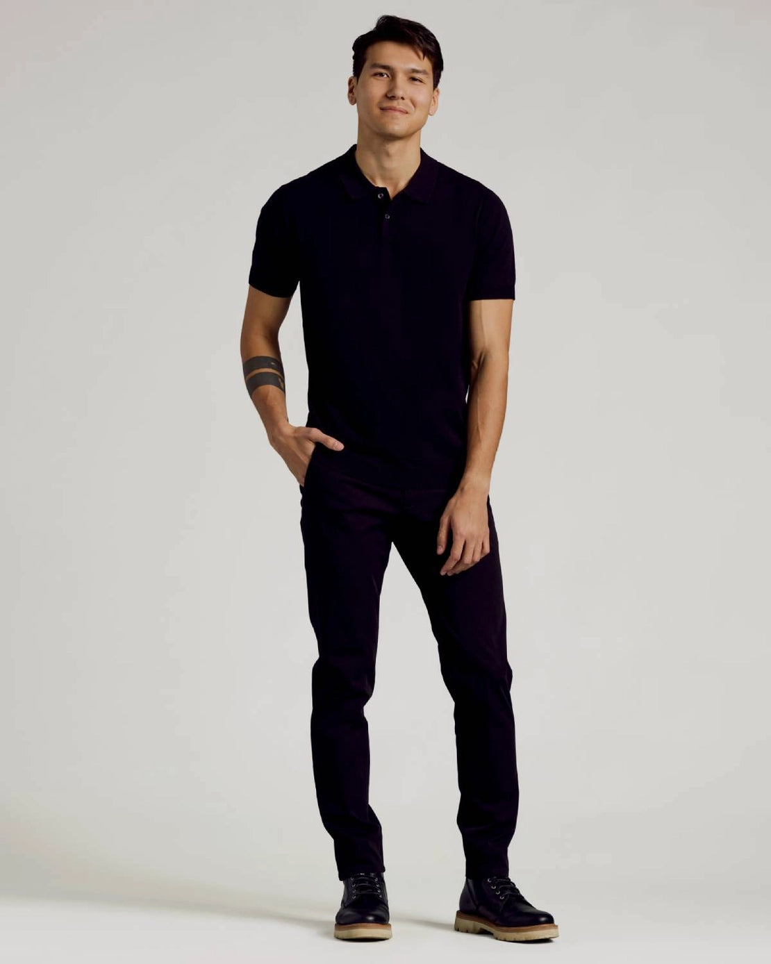 Dressy Polo (Black)