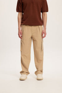 Smart Cargo Pants (Beige)