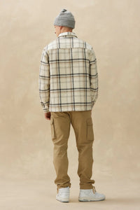 Heavyweight Plaid Shirt (Cream)