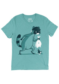 Trash Bandit Tee (Heather Blue)
