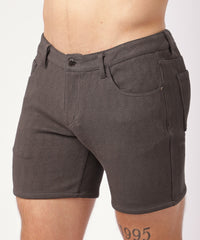 Jacquard Stretch Knit Shorts (Obsidian Zigzag)