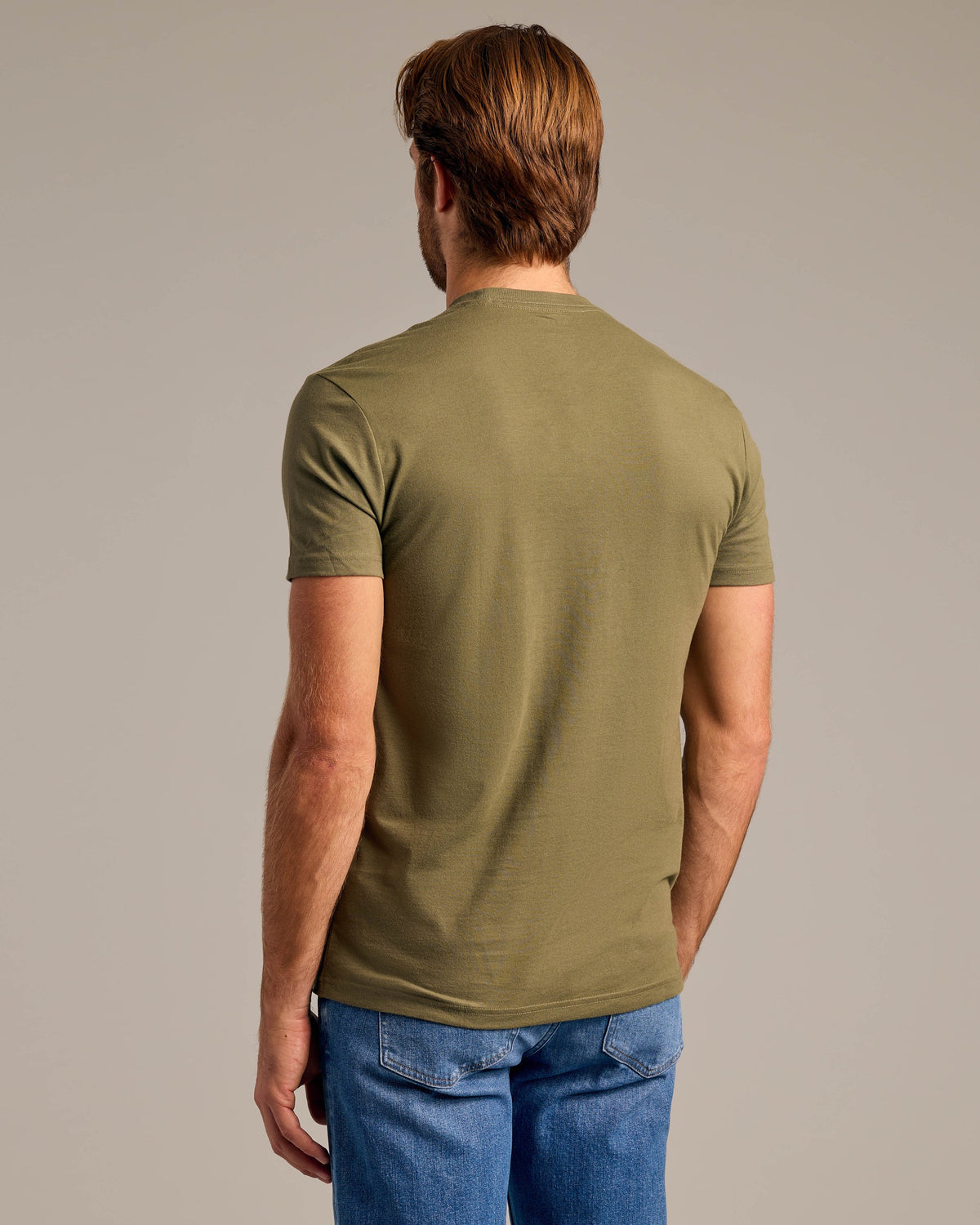 Short Sleeve Crew T-Shirt (Military Green)