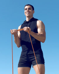 Sleeveless Hoodie (Black)