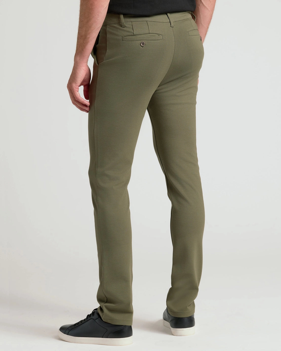 Slim Comfort Knit Chino (Military Green)