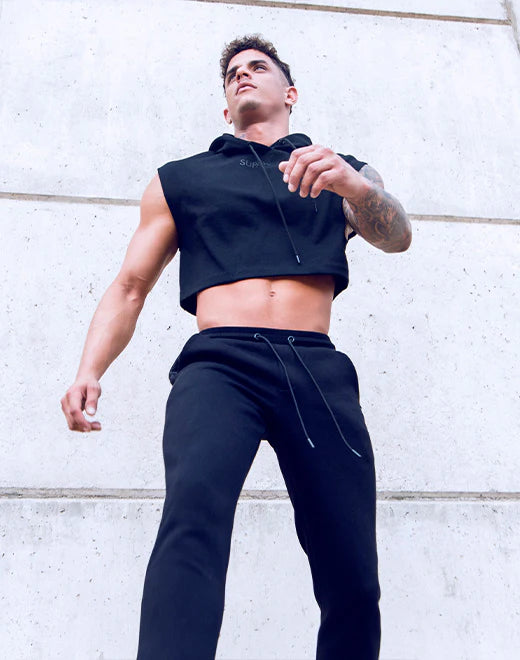 Cropped Hoodie (Black)