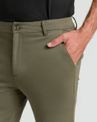 Slim Comfort Knit Chino (Military Green)