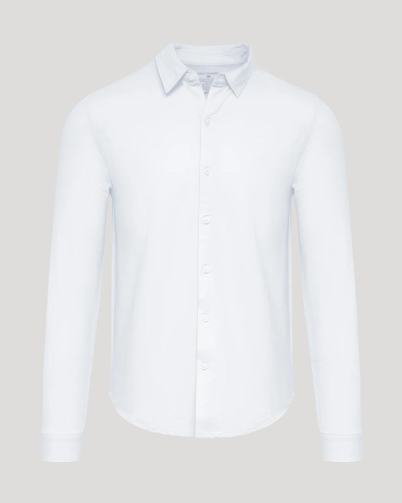 Stretch Oxford (White)