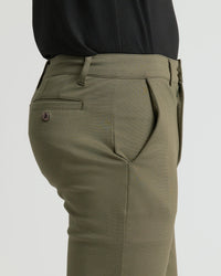 Slim Comfort Knit Chino (Military Green)