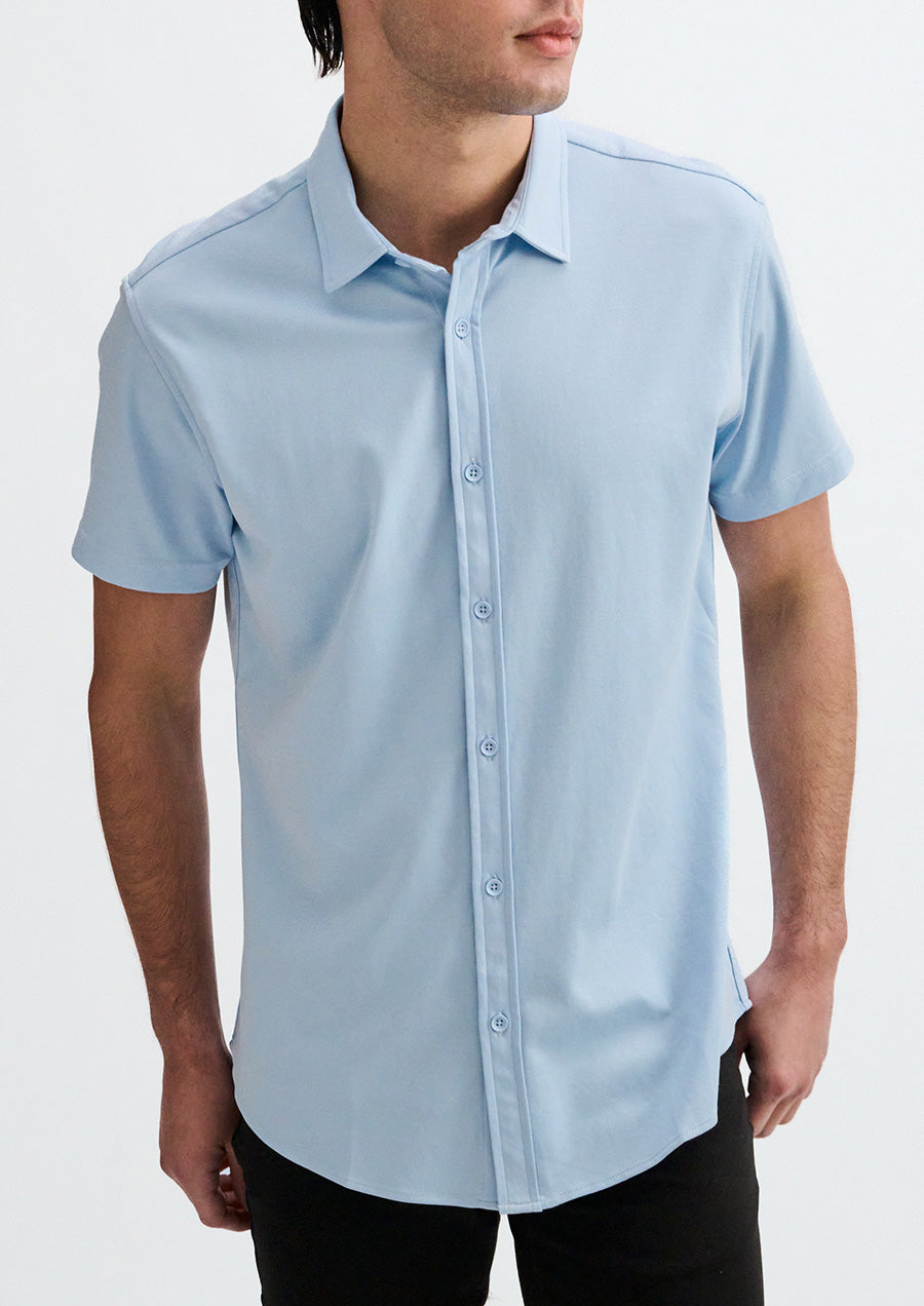 Stretch Jersey Knit Shirt (Mystic)