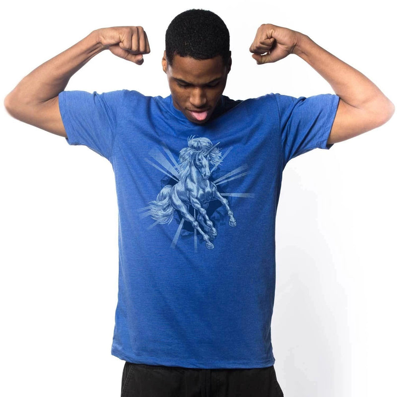 Unicorn Chest Tee (Blue)