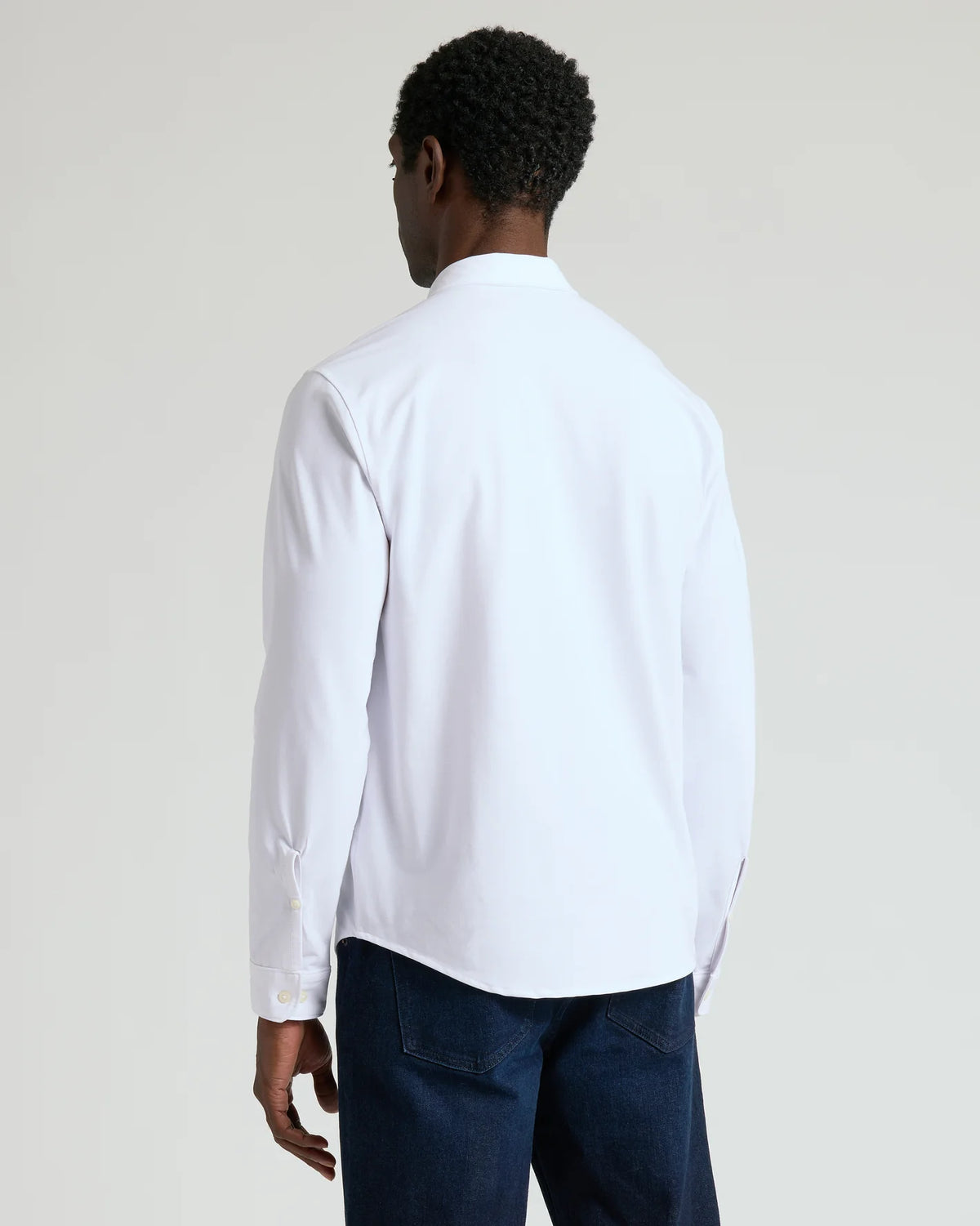 Stretch Oxford (White)