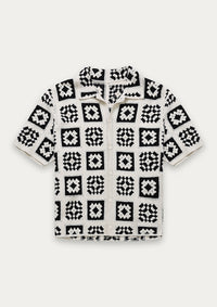 Knit Quilt Shirt (White)