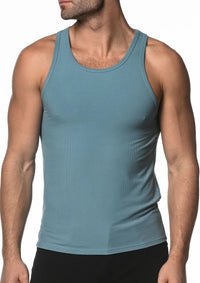 Rib Modal Tank (Slate Blue)