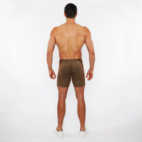 Stretch Washed Denim Short (Sable)