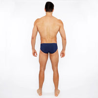 Pinstripe Swim Brief (Navy)