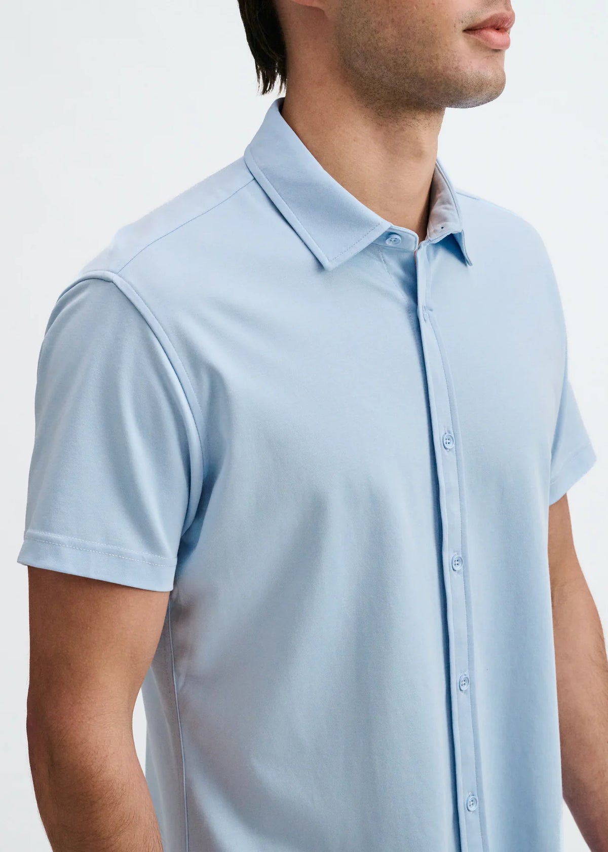 Stretch Jersey Knit Shirt (Mystic)