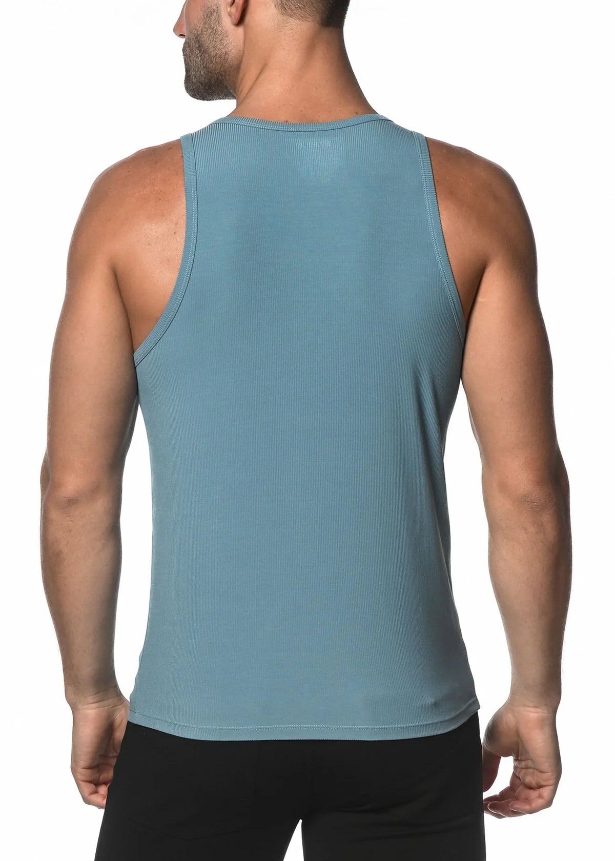 Rib Modal Tank (Slate Blue)