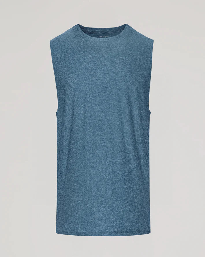 Sleeveless Active Muscle Tee (Baltic)