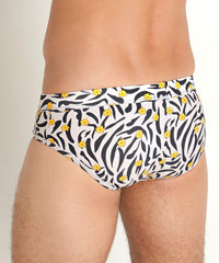 Freestyle Swim Brief w/ Removable Cup (Black Gold Tiger)
