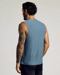 Sleeveless Active Muscle Tee (Baltic)