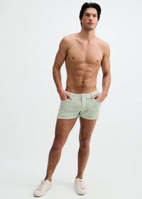 3" Tweed Look Jacquard Knit Shorts (Weed)