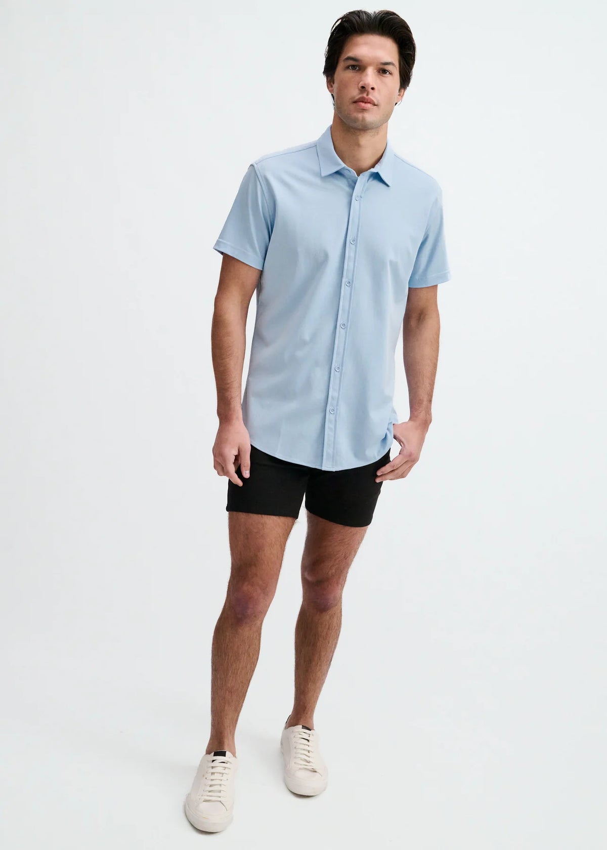 Stretch Jersey Knit Shirt (Mystic)