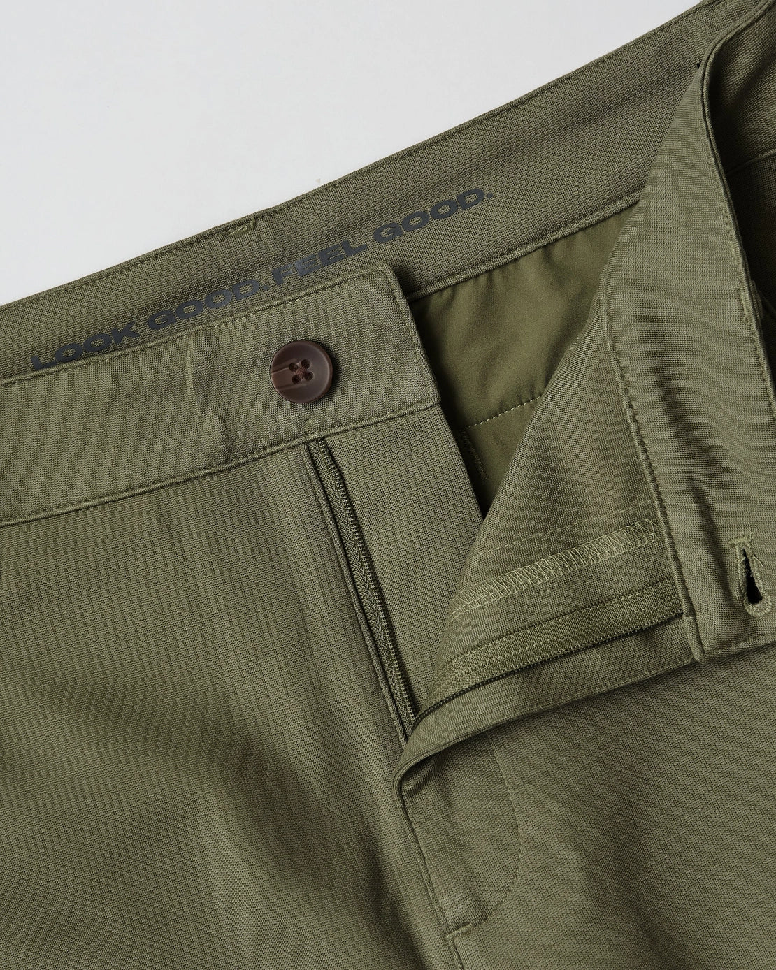 Slim Comfort Knit Chino (Military Green)
