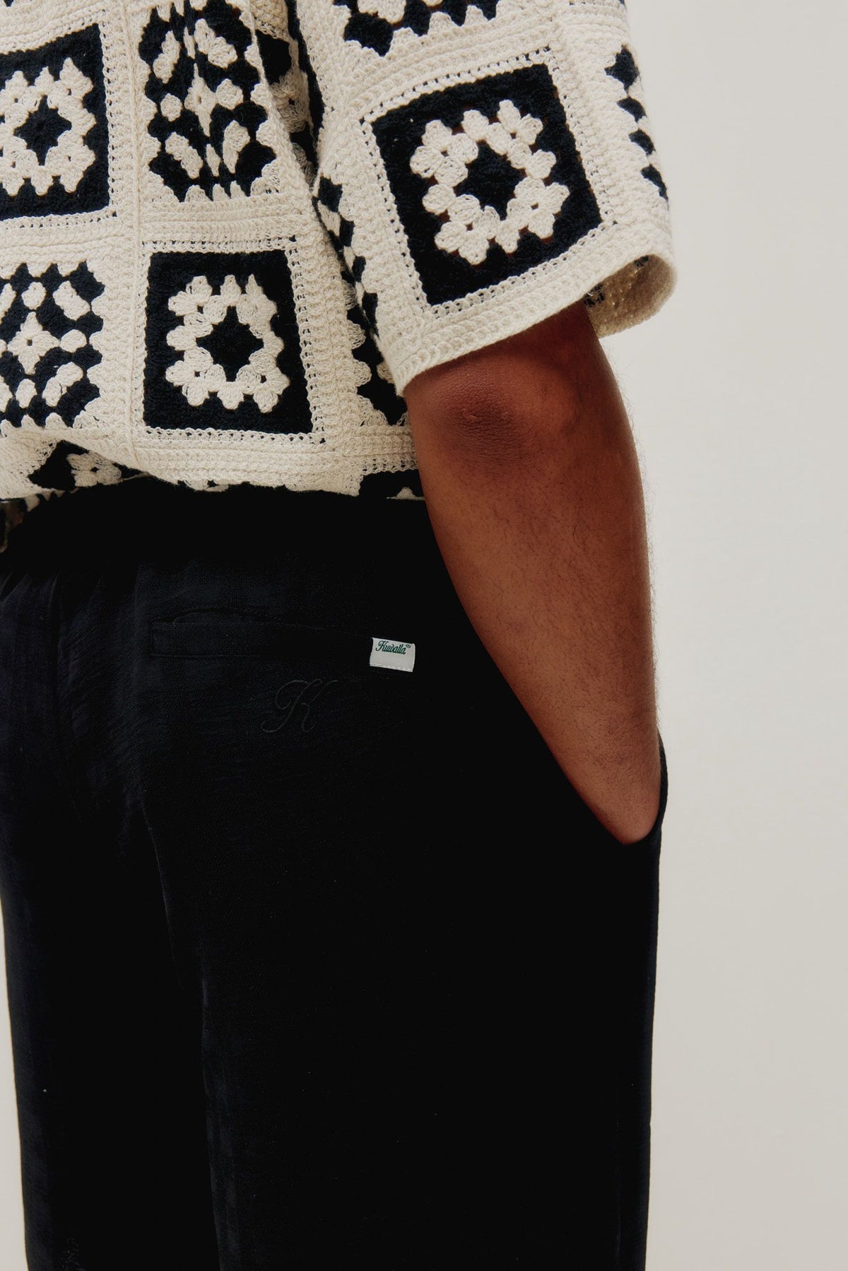 Knit Quilt Shirt (White)